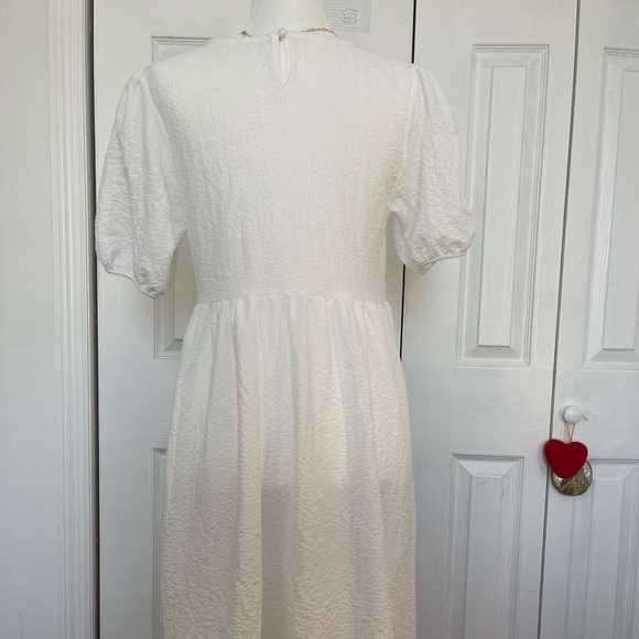 Puff Midi Dress with Sailor Collar (detachable). - Picture 9 of 13